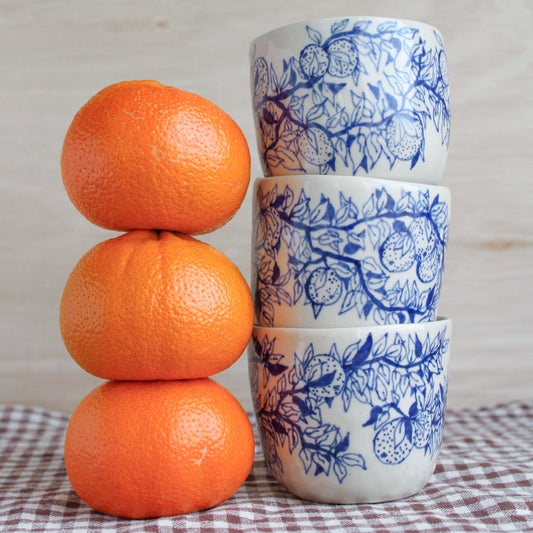 Orange ceramic CUP